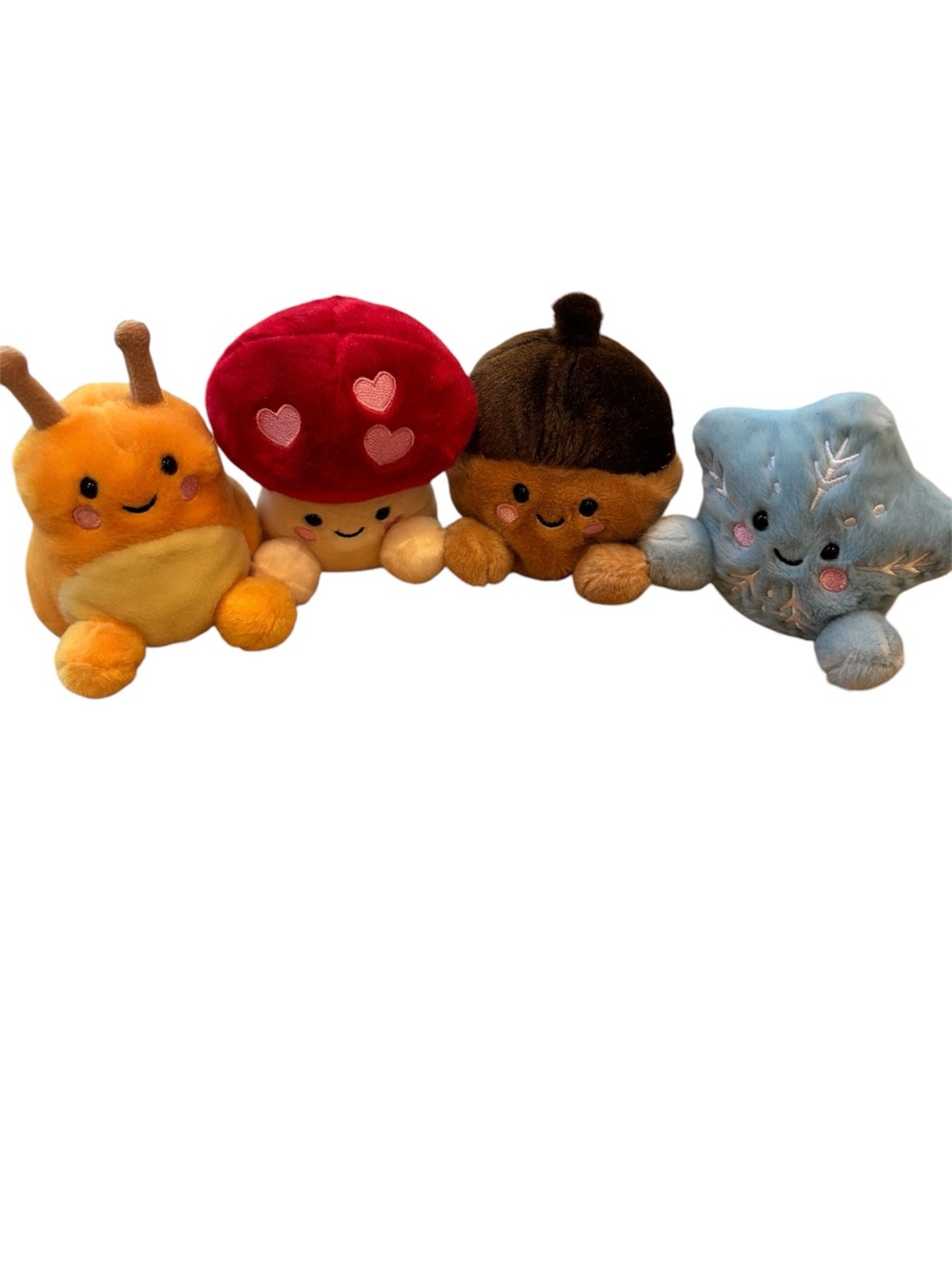 Palm Pals Lot of 4 Mini Plush Collection 5”